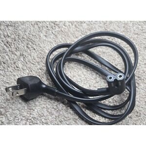 Black Power Cable 2-Prong US Plug Male to IEC C7 Female Connector AC Cord 1:1